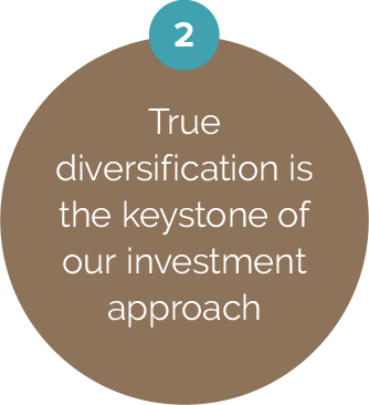 True diversification is the keystone of the Strategy's approach